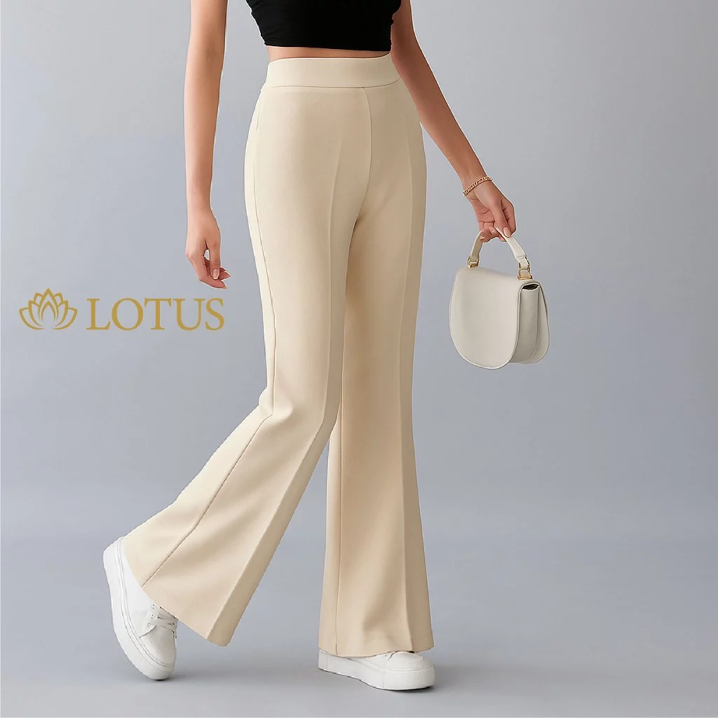 LOTUS - Flare Pants Highwaist || Celana Highwaist Kulot Cutbray Wanita